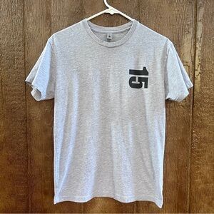 Block 15 Brewing Gray T-shirt Size Small